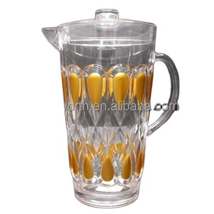 Jarra de Agua Moderna de Diseño Dorado con Cristales de Diamante, Decoración Artística de Plástico Ecológico - Product Image 3