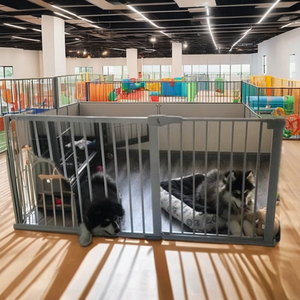 Parc pour bébés et animaux de compagnie certifié EN, moderne, pour salon, vente chaude, haute qualité, cadre robuste, verrouillage rapide, largeur extensible, bas - Product Image 6