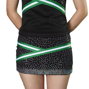 Ensemble de Jupes Athlétiques de Haute Qualité pour Enfants, Tenue de Cheerleading Junior avec Strass pour Équipes de Cheerleading - Product Image 2