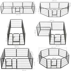 Zware Uitbreidbare Metalen Pet Box Grote <span class=keywords><strong>Puppy</strong></span> Kleine Huisdieren Ijzeren Behuizing Opvouwbare Stalen Hond Hek Kleine Poorten Pennen - Product Image 5