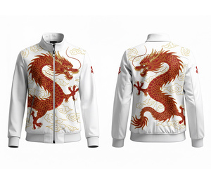 Chaqueta Deportiva con Cierre de Poliéster Sublimado Completo OEM, Ropa para Correr y Hacer Ejercicio, Cálida, Transpirable y de Secado Rápido |   Tallas Hombre Mujer Juvenil - Product Image 4