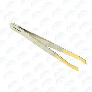 Pinzas de Punta Inclinada para Depilación Precisa y Diseño de Cejas, Pinzas de Acero Inoxidable para Cejas con Logotipo Personalizado, Precio de Fábrica - Product Image 3