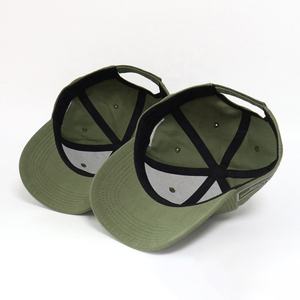 Wholesale Lich Glow Arms Olive Green 6-Panel Baseball Cap Adjustable Unisex Twill Fabric Casual Hat Striped Breathable - Product Image 3