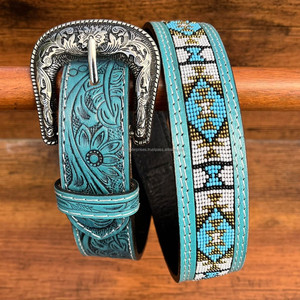 Nueva Llegada de Cuero Genuino con Hebilla de Aleación, Cinturones de Cuentas de Cuero Hechos a Mano, Moda Occidental, Nuevos Cinturones para Hombres y Mujeres - Product Image 2