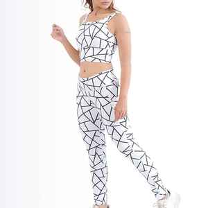 Custom Printed Your Logo Workout Women Yoga Sets High Waist Women Yoga Set OEM Services in Bulk Quantity <b>Cheap</b> Price Yoga Set - Product Image 5