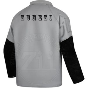เสื้อแจ็คเก็ตป้องกันความร้อนสำหรับผู้ชาย ZUNEZI INTERNATIONAL สีดำเทา ตะเข็บเชื่อม ทรงปกติ เหมาะสำหรับโรงงานและเวิร์กช็อป เสื้อผ้าป้องกัน - Product Image 2