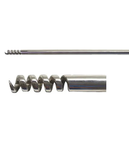 Vis chirurgicale pour myome 10 mm, instrument laparoscopique, outil gynécologique manuel, acier inoxydable, poignée bleue. - Product Image 4