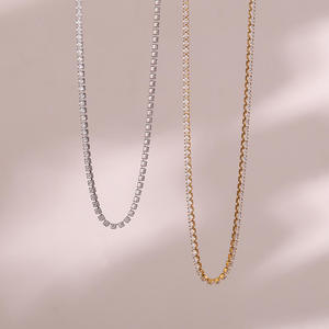 Collier Chaîne Tennis Moissanite Glacée de Haute Qualité, Style Hip Hop Luxe, Plaqué Or, Certifié IGI, Bijou Unisexe pour Fête - Product Image 5