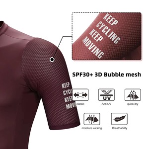 เสื้อปั่นจักรยานแขนสั้นปี 2026 แบบยูนิเซ็กซ์ สั่งทำได้ตามต้องการ พิมพ์ลายแบบซับลิเมชั่น เนื้อผ้ายืดหยุ่น ระบายอากาศได้ดี ผลิตจากโพลีเอสเตอร์ 100% สีไล่เฉด - Product Image 4