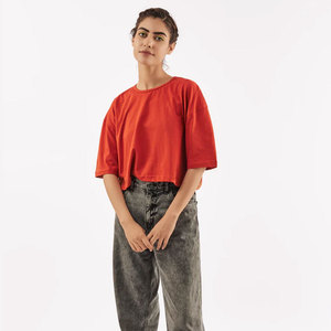 T-shirts courts de sport pour femmes, personnalisables, en polyester/coton écologique, séchage rapide, été, vente chaude, excellent rapport qualité-prix, OEM - Product Image 1