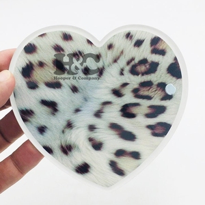 Top Trend <b>Heart</b> Tiles Acrylic Lash Tiles <b>Heart</b> <b>Shapes</b> Durable Eyelash Extension Tools Trays Pallet Holder Tweezer Magnet - Product Image 1