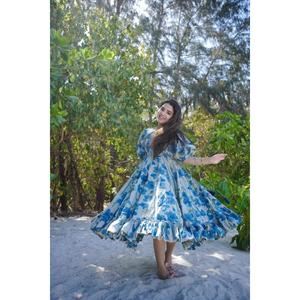 ท้องฟ้าหนึ่งชิ้นพิมพ์ลายดอกไม้มัสลินมาใหม่ - Product Image 6