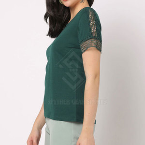 Camiseta Casual Moderna para Mujer, Servicio de Logotipo Personalizado, Camiseta para Uso Diario - Product Image 2