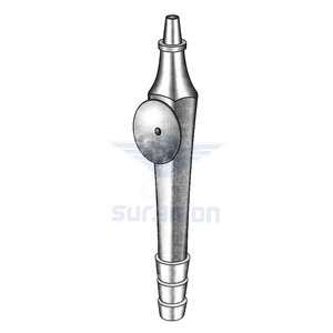 Adaptador de Succión de Acero Inoxidable Reutilizable, Conector Quirúrgico para Tubos de Succión, Cánulas, Aspiradores, Cirugía General y ORL - Product Image 1
