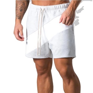 Nouvelle Arrivée Short de Sport Lourd en Polyester/Coton Uni, Molleton Bouclette Respirant pour Homme, Idéal Course à Pied - Product Image 1