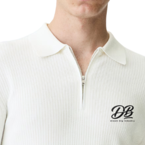 Polo ajusté en coton extensible de qualité supérieure, col classique, respirant, manches courtes, pour le golf, décontracté, uniforme professionnel, vêtement personnalisé - Product Image 3