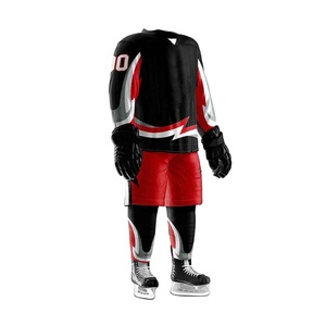 Uniforme de hockey sur glace pour hommes de qualité supérieure, en polyester, avec impression numérique renforcée, séchage rapide, respirant, personnalisable avec le nom de l'équipe - Product Image 5