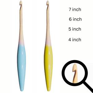 Ganchos de ganchillo de madera personalizados con diseño ergonómico, agarre de mano suave, trabajo duradero, sostenible e ideal para los mercados europeos - Product Image 6