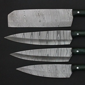 A&M ENTERPRISES Handmade Damascus Steel Chef <b>Knife</b> <b>Set</b> High-Polish Finish Eco-Friendly Black Wood Handles-Professional <b>Knives</b> - Product Image 4