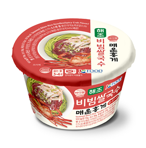 บะหมี่กึ่งสำเร็จรูปรสปูแดงเผ็ด [BADABON] พร้อมสาหร่ายทะเลและปูแท้ อาหารพรีเมียมคุณภาพสูง ทานง่าย สะดวก - Product Image 1