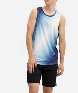 Summer Fashion Custom Tank Top for Gym Workouts Knitted Sublimation Design for Bodybuilding Fitness <b>Running</b> Plus Size <b>Singlet</b> - Product Image 1