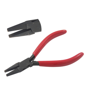 <b>Flat</b> Nose Pliers 130mm Smooth Jaws PVC Griped Spring Handle for Jewelry Making Wire Wrapping Circlip Crimping Fishing-<b>Black</b> - Product Image 1
