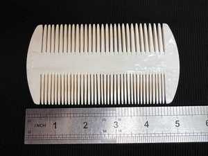 Best Quality Handmade Viking Buffalo Bone Hair Comb Carved Flower Style India Agate Natural Bone <b>Head</b> <b>Massage</b> Natural Crafts - Product Image 2