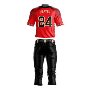 Uniforme de Béisbol Personalizado de Manga Corta, Transpirable, Tallas Grandes, Jersey y Pantalones Sublimados, Servicio OEM - Product Image 6