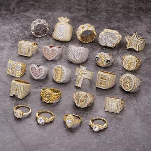 Anillo de Cadena Cubana Unisex de Plata de Ley 925 con Micro Pavé de Moissanita, Estilo Hip Hop, Joyería de Lujo - Product Image 4