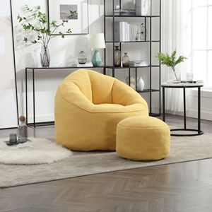 Poltrona Sacco in Schiuma ad Alta Pressione, Comoda e Imbottita, Divano Sacco Compresso per Adulti, Letto Sacco - Product Image 1