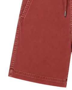 Shorts de bain d'été pour hommes, rouge rouille, personnalisés, séchage rapide, taille élastique avec cordon de serrage, décontractés pour la plage et les vacances - Product Image 3