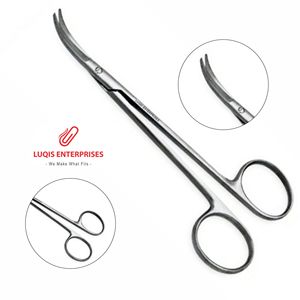 Tijeras Fomon para Cartílago Lateral Superior, Instrumento Quirúrgico Curvo de Acero Inoxidable, Herramienta de Corte Fino de Precisión para Rinoplastia - Product Image 1