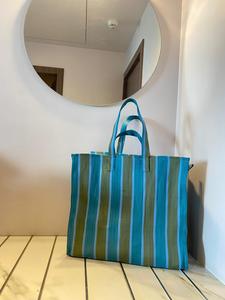 Sacs de courses pliables et lavables multi-usages avec bandoulière personnalisable, taille moyenne, pour chariot de supermarché - Product Image 3