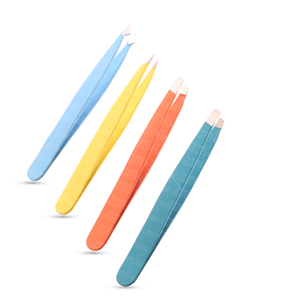 Pince à épiler sourcils en acier inoxydable de haute qualité, design incurvé et incliné, écologique, pour l'épilation et l'entretien des poils indésirables - Product Image 1