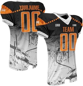 Maillot de football américain unisexe personnalisé avec logo imprimé – Qualité supérieure - Product Image 3