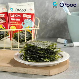 Korean Seaweed <b>Snack</b> for Kids 5g x 3 Packs Roasted Seasoned Laver Low Sodium Nutritious <b>Snack</b> Wholesale O'Food - Product Image 5