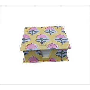 Customized Indian Hand Block Print Handmade diary and notepad set Decorative Printed Diary and <b>memo</b> set for gifting someone - Product Image 6