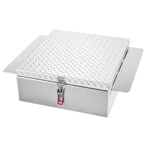 Cassetta Portautensili in Alluminio Resistente per Camion con Piastra Diamantata, Capacità 220 Libbre, Organizer per Stoccaggio, Cassetta Portautensili Robusta per Camion - Product Image 1