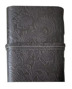 Full Grain Leather Vintage Handmade Journal <b>Notebook</b> Bound Diary with Deckle Edge <b>Line</b> Paper and Key Closure, Leather Diary - Product Image 3