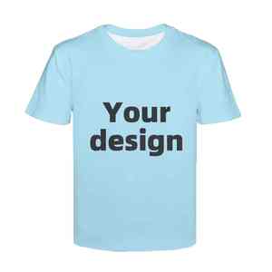 T-shirt personnalisé, t-shirt imprimé, vente en gros, impression par sublimation personnalisée, t-shirt à col rond pas cher - Product Image 1