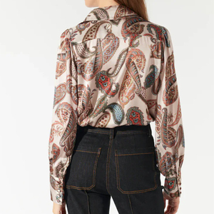 Top High Quality Women's Regular Shirt Long Sleeves Custom Color Casual Silk Breathable And Comfortable Long Sleeve Shirts - Product Image 5