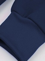 Sweat-shirt à capuche bleu marine pour homme, coupe classique, décontracté, pour l'automne, en coton tricoté, manches longues avec poche