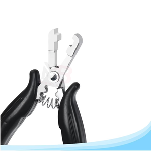 High Demanded Professional Metal Hair <b>Extension</b> Tools Black Color Coated <b>Micro</b> Link Pliers Salon Use - Product Image 3