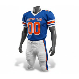 Maillot de football américain personnalisé pour équipe, col en V, manches courtes, sublimation, évacuation de l'humidité, vêtements de sport pour hommes - Product Image 3