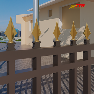 Panel de Cerca de Hierro Forjado Personalizado para Jardín de Lujo y Diseño de Seguridad Exterior Residencial Moderno, Colección de Estilo Premium - Product Image 3