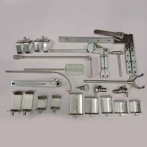 Ensemble d'instruments de chirurgie cardiaque ouverte PISSCO 22 pièces, ensemble d'instruments de chirurgie cardiaque, ensemble de rétracteurs cardiaques pour valves - Product Image 1