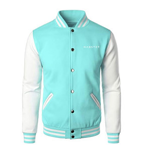 Chaqueta Casual Estilo Letterman para Hombre, Calidad Premium, Algodón/Lana, Cuello Alto, Logotipo Frontal, Ecológica, Transpirable, para Invierno - Product Image 1