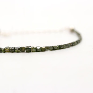 Natural Green Diamond Beaded <b>Bracelet</b> AAA Faceted Handmade Sterling <b>Silver</b> Jewelry Wholesale Supplier Luxury Gift for Party - Product Image 2