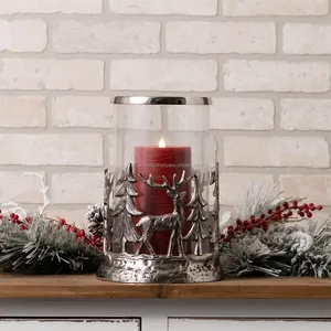 Corporate Gift Metal <b>Candlestick</b> Holder with Custom Logo Branding Options Home Decor Christmas Handmade by Zahid Exports India - Product Image 2