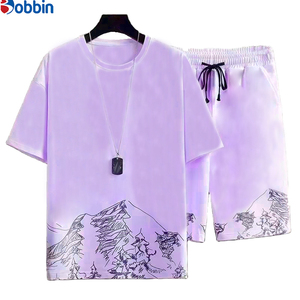 Nueva Colección de Verano, Conjunto Deportivo Informal Personalizado para Hombre, Talla Grande, Estampado, Transpirable, Cómodo, Unisex - Product Image 4